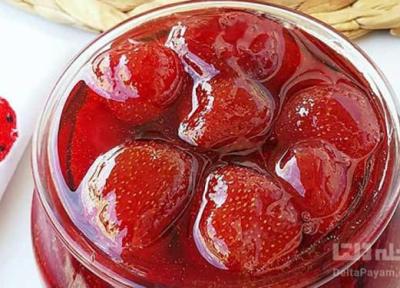 طرز تهیه مربای توت فرنگی